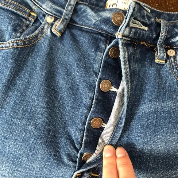 Free People Wales Wide Leg High Rise Jeans - Picture 9 of 9